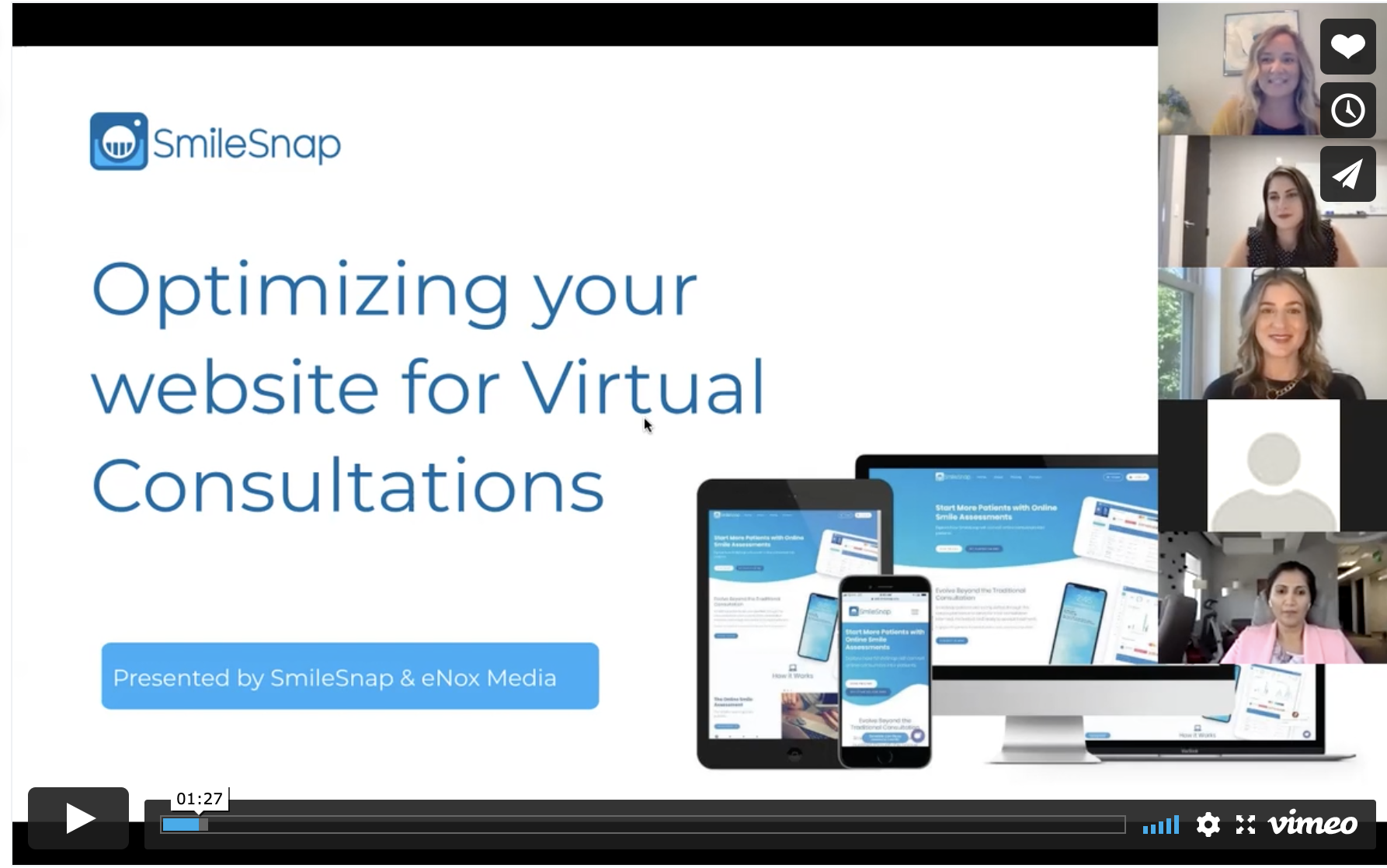 screenshot of webinar