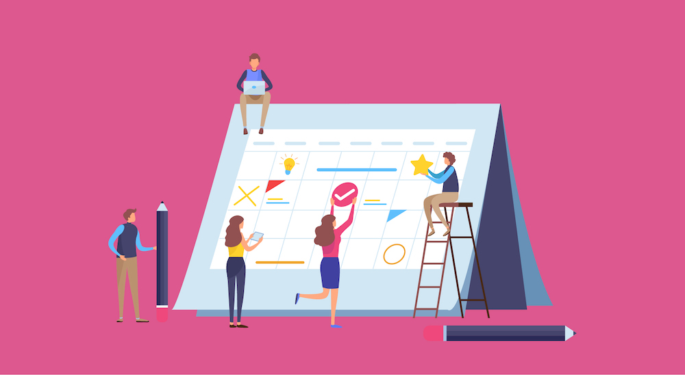 marketing calendar graphic