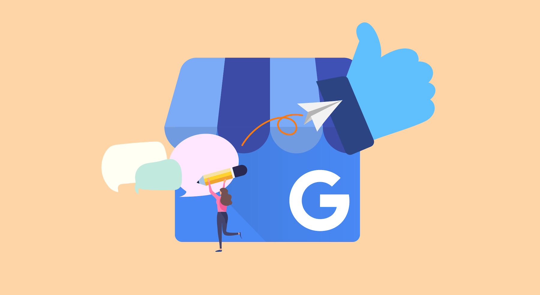 graphic of responding to GMB reviews