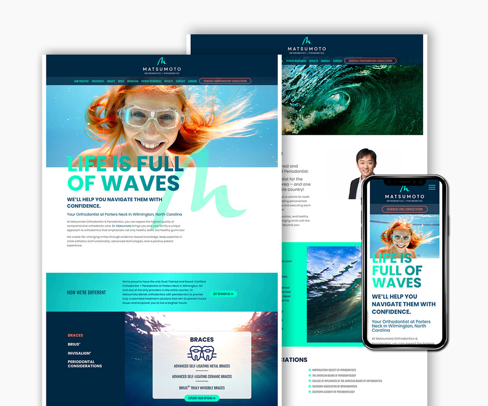Matsumoto website mockup